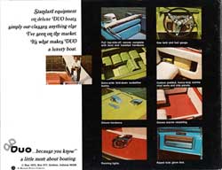 Standard Equipment - Duo Deluxe Boats (1973)