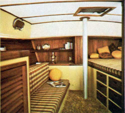 View of Main Saloon on the CAL 2-46 Yacht