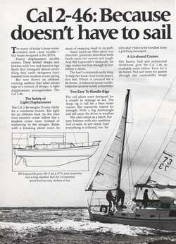 1976 CAL 2-46: Because an offshore cruiser doesn't have to sail like an antique