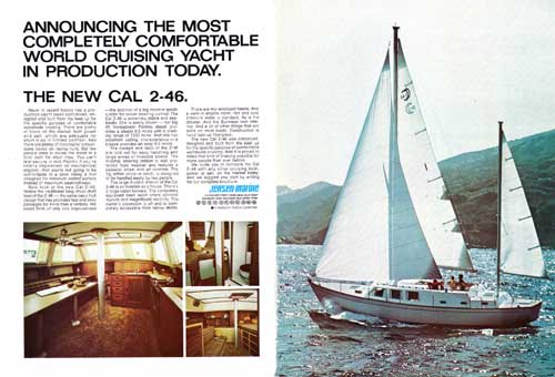 The New Cal 2-46 Yacht - 1972 Print Advertisement