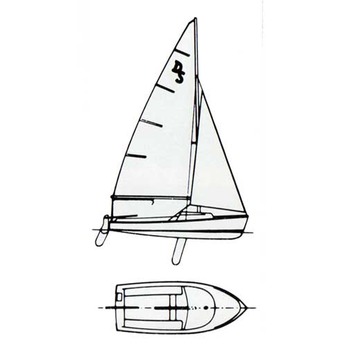 O'Day Day Sailer Diagram of Sailboat