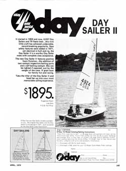 Part of the O'Day Gold Medal Fleet - The O'Day  II - 1972 Print Advertisement