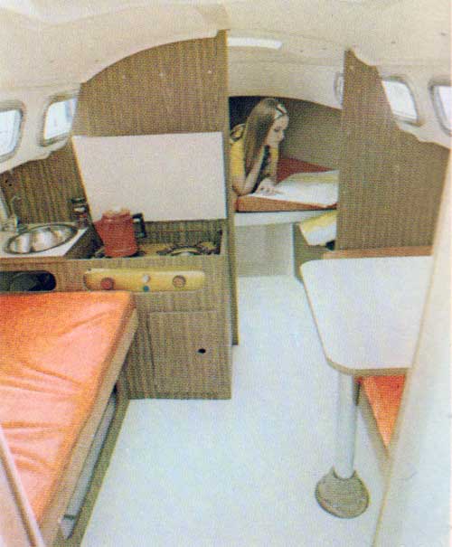 Interior View of the O'Day 22