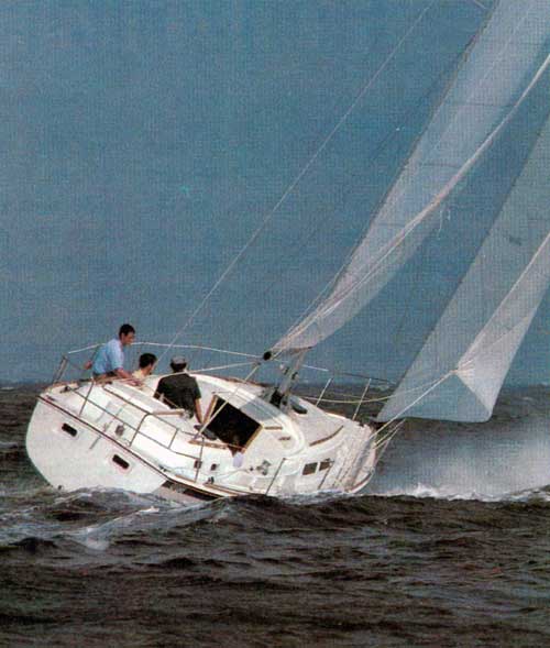 The O'Day 37 Tri-Cabin in Heavy Winds