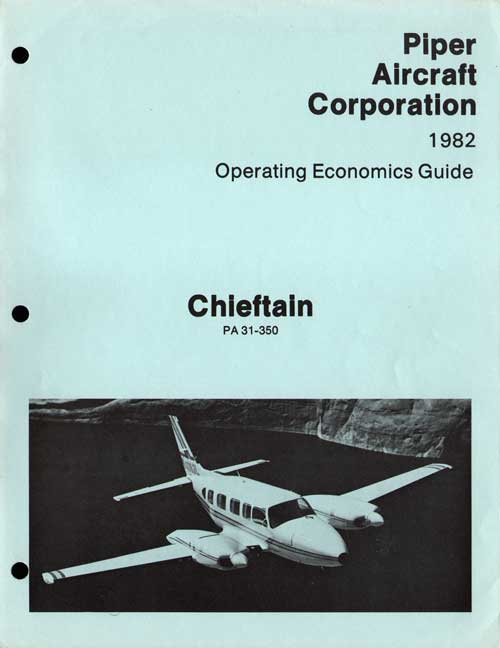 1982 Chieftain Operating Economics Guide - Piper Aircraft Corporation