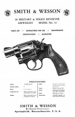 Smith & Wesson 38 Military & Police Revolver Model 12 (1967)