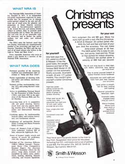 Christmas presents for yourself, for your son from Smith & Wesson (1973)