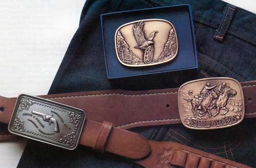 Three Belt Buckles from the Smith & Wesson Collection of 1982