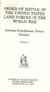 Order of Battle of the United States Land Forces in the World War, Volume 2