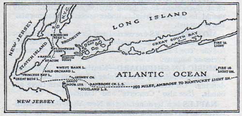 Approaches to New York Harbor