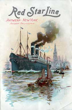 Front Cover, 1904-08-13 SS Vaderland Passenger List