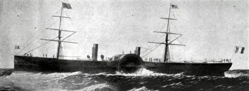 The Napoleon III, Built in 1865, Was One of the Early Ships on the Havre-New York Run.