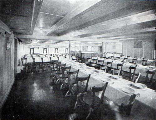 NAL Third Class Dining Room, SS Stavangerfjord and Bergensfjord.