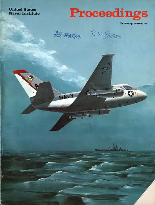 Front Cover, U. S. Naval Institute Proceedings, Volume 106/2/924, February 1980.