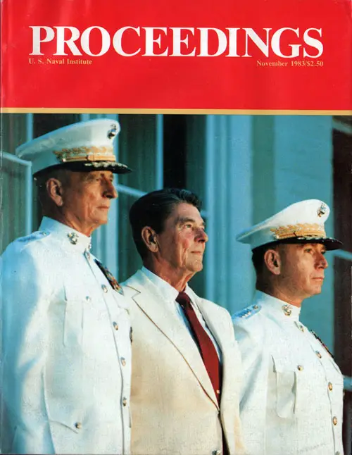 Front Cover, U. S. Naval Institute	Proceedings, Volume 109/11/969, November 1983.