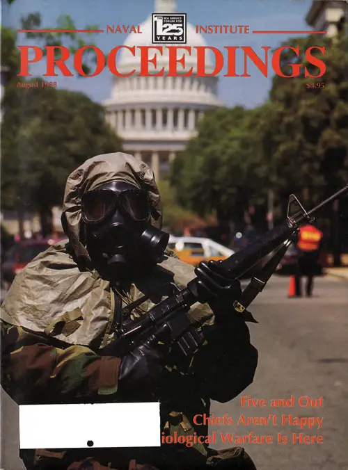 Front Cover, U.S. Naval Institute Proceedings, Volume 124/8/1,146, August 1998.
