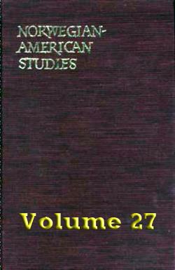 Norwegian-American Studies, Volume 27 - 087732057X