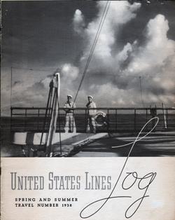 Front Cover United States Lines Log 1938