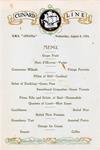 Dinner Menu, Cunard Line RMS Andania - 1924