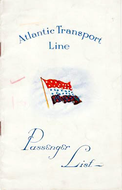 1928-06-23 Passenger Manifest SS Minnekahda