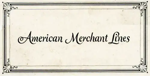Passenger Lists of the American Merchant Lines