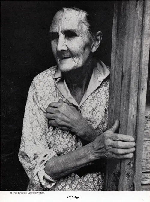 Old Age -- An Elderly Woman. Photograph by the Works Progress Administration.