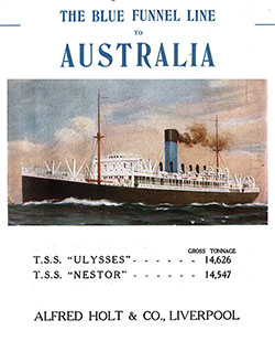 Blue Funnel Line (Alfred Holt & Company) Archival Collection