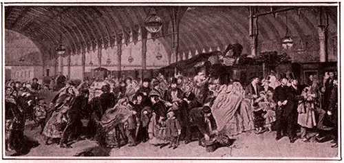 Paddington Station in the 1850s