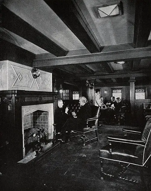 View of the Smoking Room.