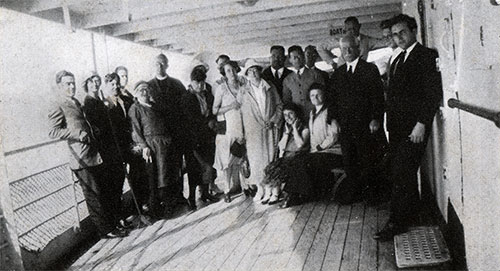 Group of Passengers on the Deck.