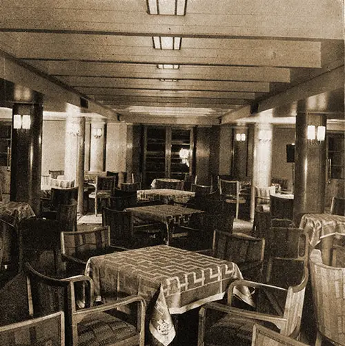 Another View of the Tourist Third Cabin Ladies' Lounge on the SS Bremen.