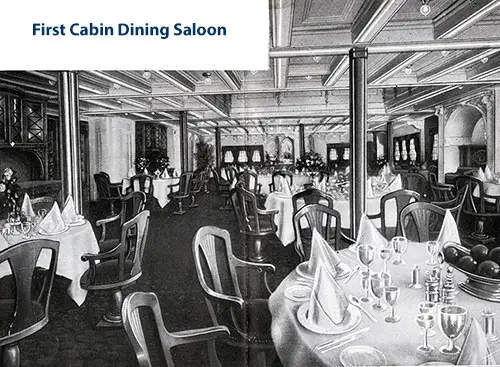 First Cabin Dining Saloon.