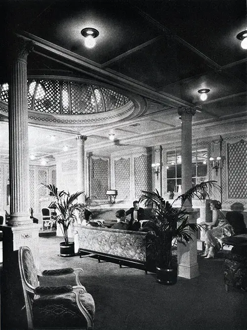 First Class Lounge on the SS America.
