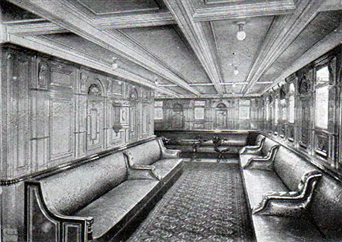 First Class Lounge on the RMS Republic.