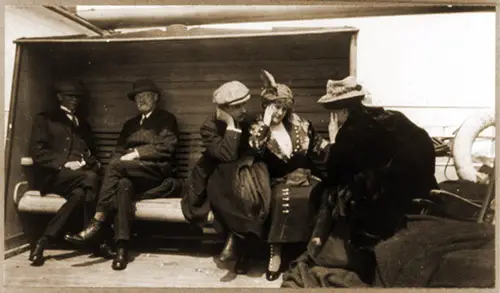Rescued Titanic Passengers Aboard the Carpathia, April 1912.