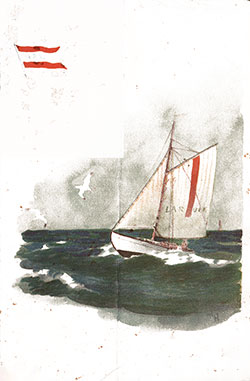 Front Cover, SS Bergensfjord Daily Menu - 1 September 1936