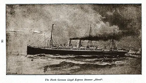Express Steamer SS Havel of the Norddeutscher Lloyd.