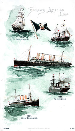 Passenger Manifest, Hamburg-Amerika Linie SS Fürst Bismarck, 1903, Hamburg to New York