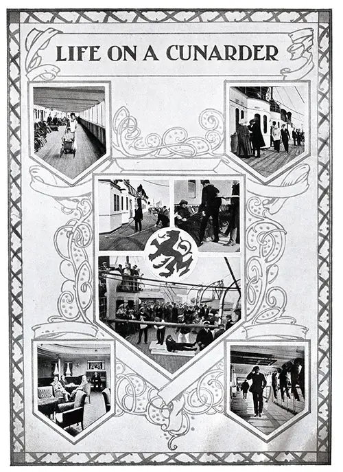 Life on a Cunarder Showing Images of Passengers Enjoying the Voyage, Part 1 of 2.