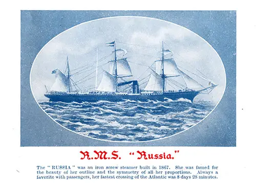 The RMS Russia Was an Iron Screw Steamer Built in 1867.