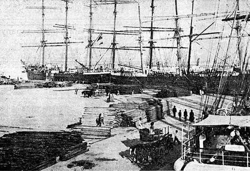 Harbor of Montevideo, Uruguay - 1919.