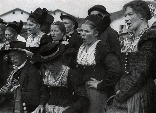 Choir from Bavaria in Costume.