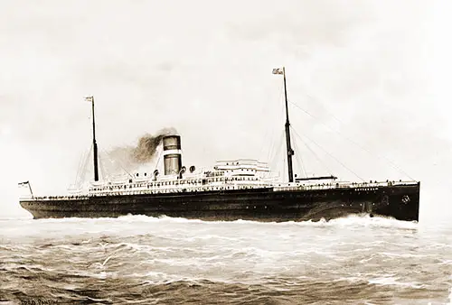 The SS Rotterdam of the Holland-America Line ca 1900.