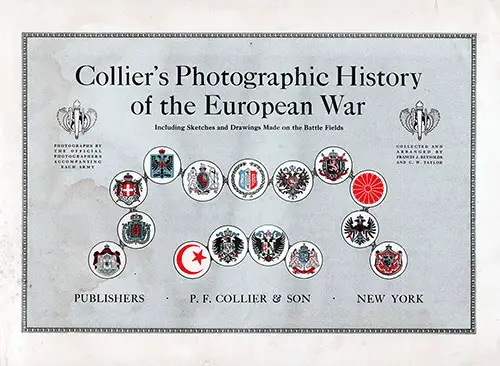 Title Page Announcing Photographs by the Official Photographers Accompanying Each Army, Collected and Arranged by Francis J. Reynolds and C. W. Taylor, and Published by P. F. Collier & Son, New York.