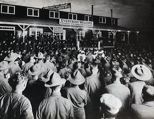 Vaudeville Show, Knights of Columbus, Building No. 2, 5 July 1918