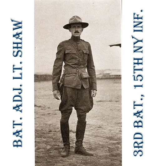 Battalion Adj. Lt. Lewis E. Shaw, 3rd Battery, 15th N. Y. Infantry.