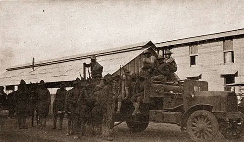 Members of 15th N.Y. Infantry (Colered) Arriving at Camp Dix