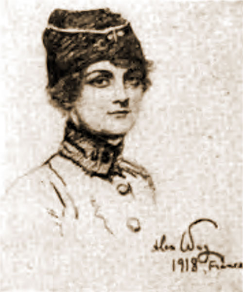 Miss Edmée LeRoux, Signal Corps Telephone Operator in France, 1918.