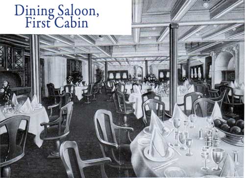 Dining Dining Saloon, First Cabin