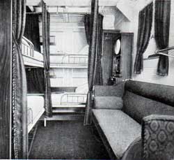four berth room - second cabin stateroom on "Frederik VIII."